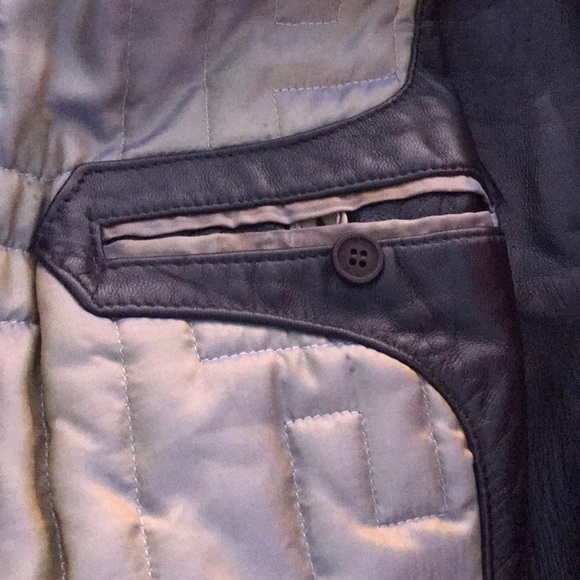 Men’s Versace Classic V2 3/4 Leather Jacket Coat - Picture 7 of 8